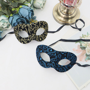 Maschera in Pizzo Dorato e Viola Ispessita per Carnevale, Festa di Halloween, Ballo in Maschera, Festa di Laurea e Festival di Metà Autunno - Product Image 4