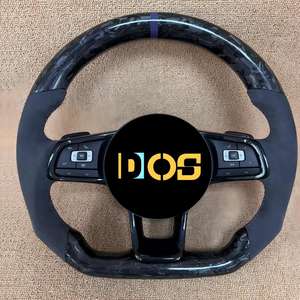 Volant en cuir de haute qualité DOS pour VW Volkswagen Golf <span class=keywords><strong>5</strong></span> Mk5 GTI <span class=keywords><strong>Polo</strong></span> <span class=keywords><strong>R</strong></span> <span class=keywords><strong>Line</strong></span> - Product Image 5