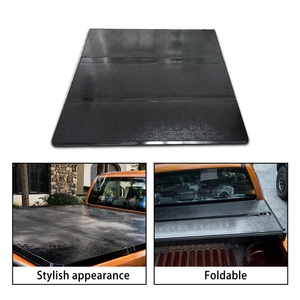 Pickup Hard <b>Folding</b> Tonneau Cover Tri-<b>fold</b> Tonneau Covers Truck <b>Bed</b> Covers for Chevrolet Silverado - Product Image 3