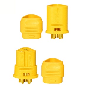 Conector de Alimentación Amass MT30 de 3 Pines Macho y Hembra para Motor ESC, DC 500V 15A, Latón Chapado en Oro para Batería de Aeromodelismo RC - Product Image 3