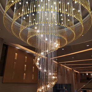 <span class=keywords><strong>Lampadario</strong></span> a Spirale in Cristallo <span class=keywords><strong>Moderno</strong></span> per Hotel, Sale Banchetti, Ville, Club, Illuminazione di Alta Gamma Personalizzata per Progetti - Product Image 1