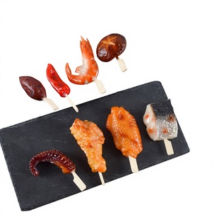 พวงกุญแจจิ๋วทำมือสไตล์จีน รูปอาหารจำลอง PVC ไก่ย่าง ขาไก่ ปีกไก่ ผัก สำหรับตกแต่ง - Product Image 1