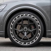 Jantes Bku 5x112 pour Audi RS Q8 Q7 Q8 SQ8 BMW X3 X3M X5 X5M X6 X6M Porsche Macan 20 21 22 pouces, jantes en alliage forgé noir personnalisées