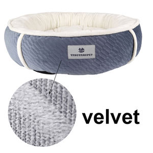 Yangyangpet 맞춤형 따뜻한 도넛 애완 동물 침대 푹신한 빨 벨벳 패턴 소파 고양이와 개를 위한 단단한 주문 포장 - Product Image 3