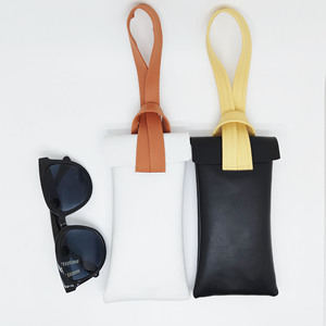 Tragbare Staubdichte Brillentasche für Damen Farbblockierung Kreative Brillenetuis Modische Tasche für Kurzsichtigkeits- und Sonnenbrillen-Aufbewahrung - Product Image 3