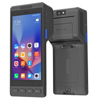 Terminal portable PDA Hidon Factory Android 14 OS 5,5 pouces 4 Go+64 Go avec lecteur NFC HF RFID, imprimante thermique POS et module Lora UHF RFID