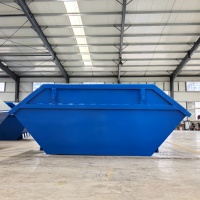 Bac de recyclage robuste en acier Q235 de 2m à 12m avec logo et couleur personnalisés, épaisseur de 3 à 10 mm, garantie 1 an