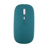 Mouse Optik Ergonomis Nirkabel Laptop iPad Tablet Warna-warni Baterai Isi Ulang Tanpa Lampu Latar 4 Tombol 1 Roller Stok Tersedia