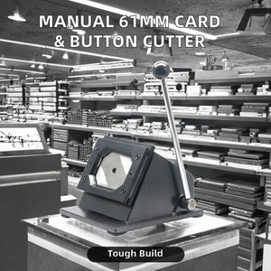 New Manual Card Cutter 61*61mm for Paper Round <b>Corner</b> Desktop Button Making Machines for Plastic Material - Product Image 2