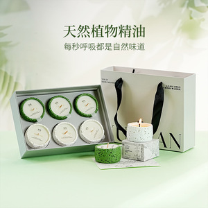 Vela Aromática Yuhuan, Redonda, Hecha a Mano, con Fragancia Floral Minimalista, Artículo Decorativo para Bodas - Product Image 4