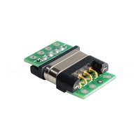 Conector magnético pcb de datos de 4 pines pogo con hembra y macho