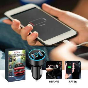 <span class=keywords><strong>Cargador</strong></span> <span class=keywords><strong>de</strong></span> Coche Portátil con Pantalla LED Rayhong <span class=keywords><strong>para</strong></span> iPhone, Samsung, <span class=keywords><strong>Xiaomi</strong></span>, Huawei, Teléfono Móvil, Carga Rápida, Accesorios <span class=keywords><strong>para</strong></span> Teléfono - Product Image 4