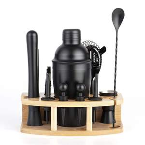 Juego de Coctelería de Acero Inoxidable Ecológico de 12 Piezas y 750 ml con Soporte de Bambú, Logotipo Personalizado, Kit de Barman para el Hogar, Herramientas de Bar - Product Image 6