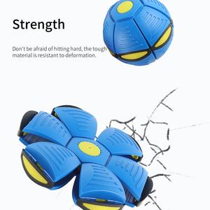 Disco volante flessibile UFO con 3 luci animali domestici giocattolo interattivo di decompressione giocattolo per movimento per animali domestici - Product Image 5