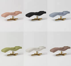 Nouveau lit de beauté, lit de massage spa exclusivement destiné aux instituts de beauté, lit en forme de S pour le modelage des ongles et des cils. Tête réglable - Product Image 2