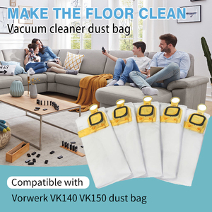 Remplacement de <span class=keywords><strong>sac</strong></span> à poussière en tissu microfibre pour Vor werk <span class=keywords><strong>Kobold</strong></span> VK140 <span class=keywords><strong>VK150</strong></span> aspirateurs pièces <span class=keywords><strong>sac</strong></span> à poussière - Product Image 6