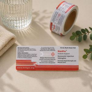 Etiquetas Personalizadas para Botellas Farmacéuticas, Impresión de Etiquetas Adhesivas Impermeables para Frascos y Envases de Suplementos - Product Image 1