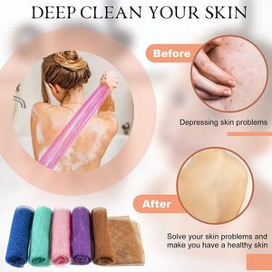 Exfoliating Washcloth Towel Body <strong>Scrubber</strong> Loofah African Net Bathing Sponge <strong>Back</strong> <strong>Scrubber</strong> <strong>for</strong> <strong>Shower</strong> - Product Image 5