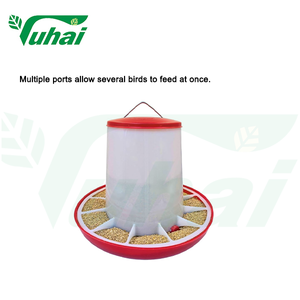 <span class=keywords><strong>Mangeoire</strong></span> de <span class=keywords><strong>poule</strong></span> de volaille en plastique <span class=keywords><strong>suspendue</strong></span> manuelle d'approvisionnement d'usine 3.5kg Base rouge pour l'alimentation des animaux de ferme - Product Image 4