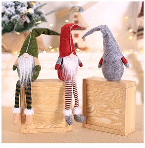 Suministros de Decoración Navideña de Moda: Muñeco de Santa Claus de Pie, Gnomo de Peluche Nórdico, Elfo de Peluche, Snom de Peluche - Product Image 3