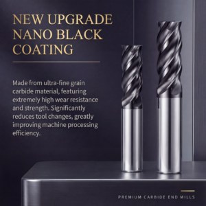 HRC55-65 Solid Carbide Flat <strong>End</strong> <strong>Mill</strong> D1-D12 AlTiN Coated CNC <strong>Milling</strong> <strong>Cutter</strong> For Engraving Machine With 4 Flutes - Product Image 2