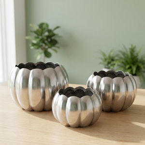 Aluminum <b>Vases</b> <b>Set</b> of <b>3</b> pcs - Product Image 1