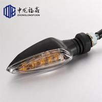 Clignotants LED pour moto, 2 pièces, ambre, avant, universels, paire de clignotants pour moto