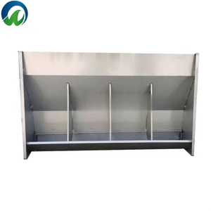 Mangeoire à porc double face en acier inoxydable 304 Installation d'alimentation réglable Mangeoire à double face sèche-humide pour porcs - Product Image 4