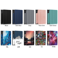 Pour Xiaomi Redmi Pad Pro 2024 Tri-Folding Flip Stand étui en cuir PU 12.1 pouces tablette coque de protection avec couverture de sommeil automatique