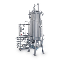 Biorreactor Automático de Acero Inoxidable con Control PLC para Cultivo de Levaduras, Componentes de Bomba y Rodamientos, Equipo de Fermentación de Gran Capacidad