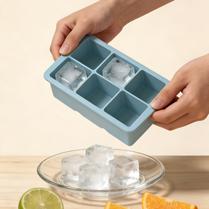 <span class=keywords><strong>Bac</strong></span> à glaçons en silicone souple, plusieurs tailles et couleurs, glaçons faciles à démouler, antiadhésif, congélation rapide pour les boissons d'été - Product Image 3