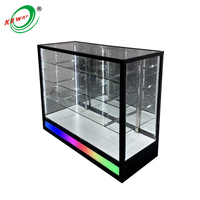 Vitrine en verre personnalisée KEWAY avec éclairage LED à eau courante
