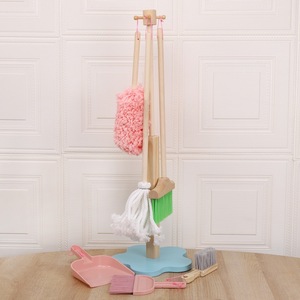 Ensemble de jouets créatifs pour enfants : kit de nettoyage de simulation en bois et plastique avec balai pour usage domestique - Product Image 4
