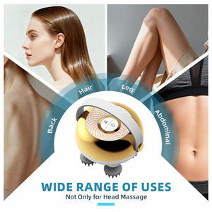 充電式ヘッドマッサージャー 頭皮ストレスリラックス、防水ハンドヘルドヘアスクラッチャー、取り外し可能なマッサージ爪付き、お父さん、お母さんへのギフト - Product Image 2
