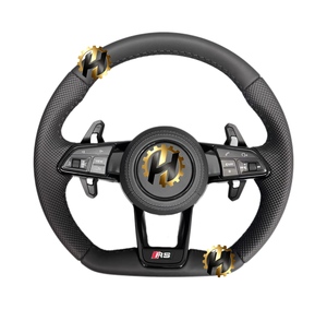 Volante R8 con botón de inicio Drive Select Half Alcantara para <span class=keywords><strong>Audi</strong></span> A3 A4 A5 A6 C7 C6 C8 B7 B8 B9 Q3 Q5 Q7 RS3 RS7 S600 8V - Product Image 2