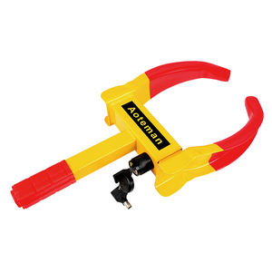 Verrou de volant de voiture neuf, multifonctionnel, réglable, télescopique, sécurité <span class=keywords><strong>antivol</strong></span>, épaissi, verrou en U en métal pour briser la vitre - Product Image 1