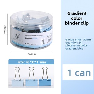 คลิปหนีบกระดาษโลหะสีโมรันดีไล่เฉดสี พร้อมที่ใส่บัตร รุ่นหางยาว รุ่น NJ0038 จากจีน - Product Image 6