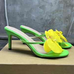 Sandalias de Tacón con Plataforma y Cojín de Aire, Color Verde Orquídea y Rosa, para Mujer, Moda de Verano de Lujo, Tendencia 2024, Zapatos de Fiesta, Venta al Por Mayor - Product Image 4