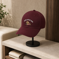 Casquette de baseball brodée avec logo d'entreprise personnalisé - Polyester/coton, unisexe, réglable, casquette de sport