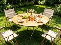 Table de banquet ronde pliante JJ250030 avec plateau en contreplaqué, pieds en métal robustes, table ronde pliable pour mariage, événement, location