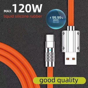X320 120W Cable de carga súper rápida Metal Aleación de zinc Silicona líquida Micro Usb Tipo-c Cargador Cable DE DATOS Android - Product Image 3