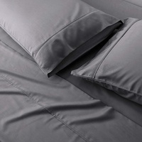 Ensemble de draps de lit en bambou Queen Size 300T-500T Fils Différentes couleurs Filament de refroidissement doux naturel Comprend une taie d'oreiller