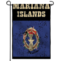 Drapeau de jardin Saipan personnalisé de qualité supérieure, bannière décorative idéale pour la rénovation paysagère de jardin et l'organisation d'activités sur le thème des clubs