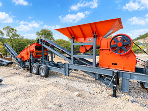 Station de concassage mobile écoénergétique et respectueuse de l'environnement de 30 t/h, équipement minier à faible teneur en carbone - Product Image 1