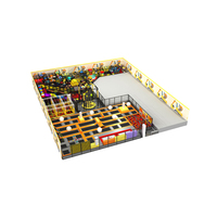 Aire de jeux intérieure commerciale, équipement de jeux souples, toboggan en plastique, équipement de parc d'attractions avec piscine à balles pour enfants