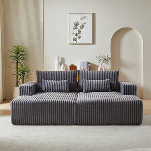 Oversized Sectional Lounge Chaise ,No Assembly Required,Cloud Plush Loveseat with Reclining <b>Sofa</b> <b>Bed</b> - Product Image 5