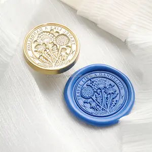 Wholesale Vintage Wax Seal Stamp Stickers Custom Wax Seal Stamp Roller Floral Wax Seal Stamps