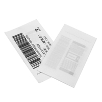 Étiquettes RFID UHF personnalisées en papier lavable pour vêtements, imprimées, étanches, 860-960 MHz