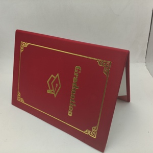 Protège-diplôme personnalisé avec logo imprimé, format A4, A5, A6, en velours doux, pour diplôme universitaire, porte-certificat, dossier de diplôme - Product Image 3