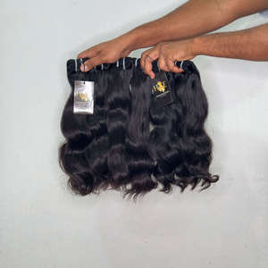 Cabello Humano Indio Virgen de Templo, Sin Procesar, con Cutícula Alineada, de un Solo Donante, y Paquetes de Cabello Africano Natural Sin Procesar - Product Image 2